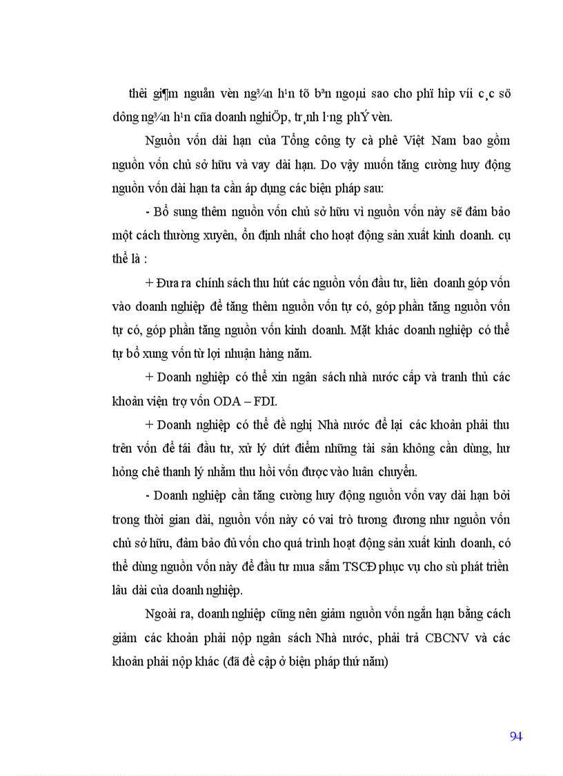 image for page Phân tích tình hình tài chính doanh nghiệp tại Tổng công ty Cà phê Việt Nam