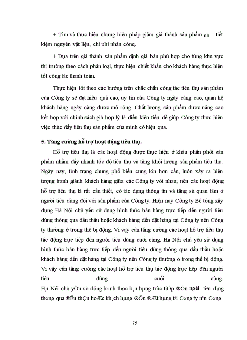 image for page Một số biện pháp thúc đẩy tiêu thụ sản phẩm ở Công ty Bê tông Xây dựng Hà Nội