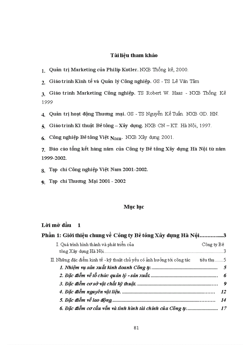 image for page Một số biện pháp thúc đẩy tiêu thụ sản phẩm ở Công ty Bê tông Xây dựng Hà Nội