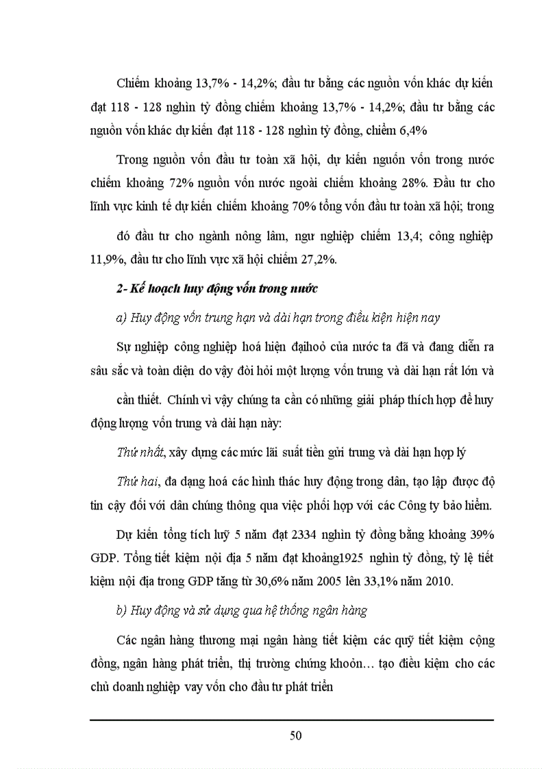 image for page Kế hoạch và giải pháp huy động vốn đầu tư trong nước của Việt Nam