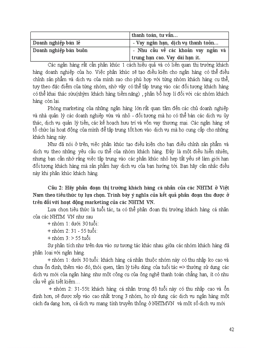 image for page Câu hỏi ôn tập môn marketing ngân hàng