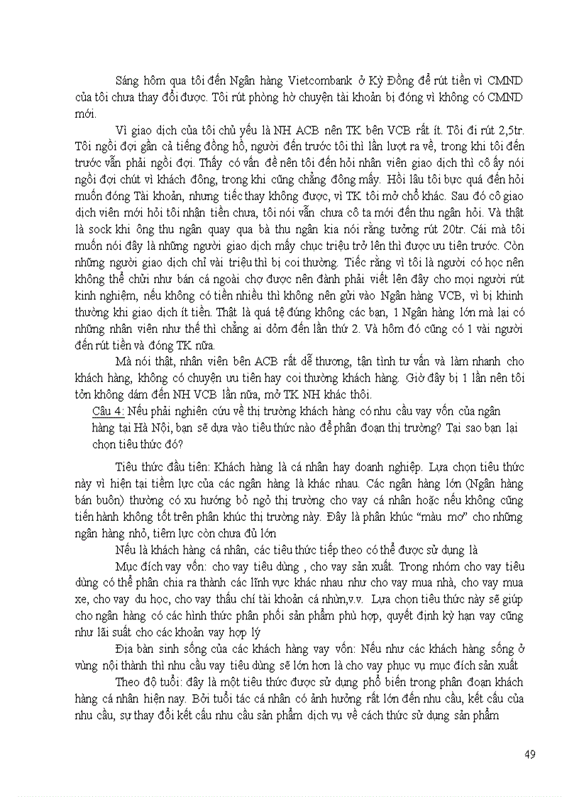 image for page Câu hỏi ôn tập môn marketing ngân hàng