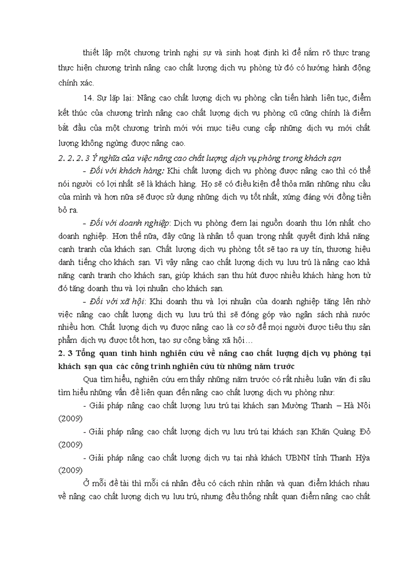 image for page Giải pháp nâng cao chất lượng dịch vụ phòng tại khách sạn sông nhuệ - hà nội