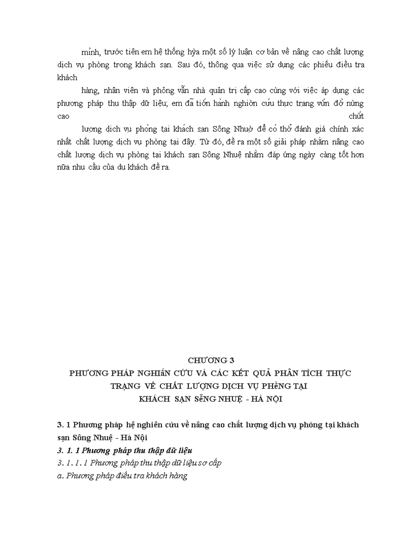 image for page Giải pháp nâng cao chất lượng dịch vụ phòng tại khách sạn sông nhuệ - hà nội