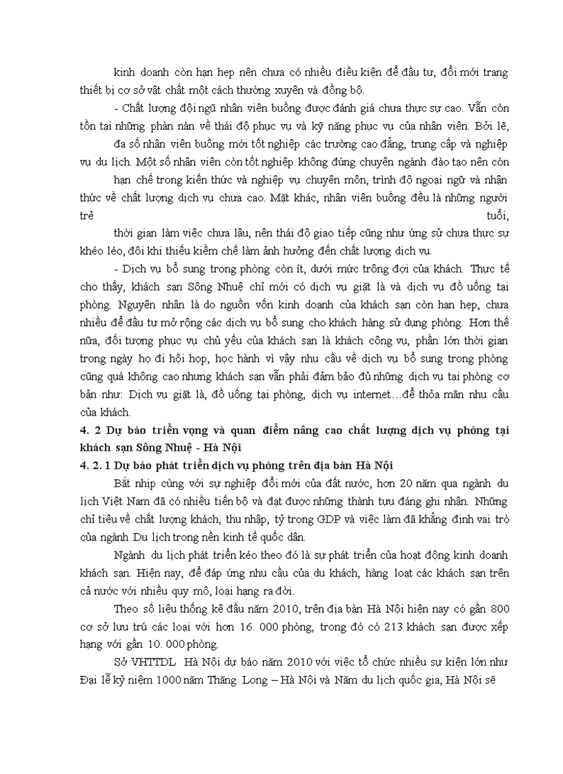 image for page Giải pháp nâng cao chất lượng dịch vụ phòng tại khách sạn sông nhuệ - hà nội