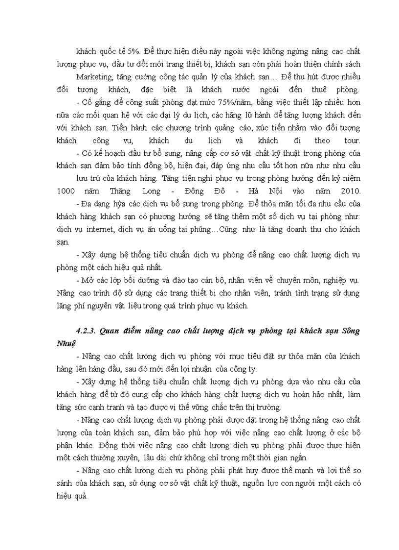 image for page Giải pháp nâng cao chất lượng dịch vụ phòng tại khách sạn sông nhuệ - hà nội