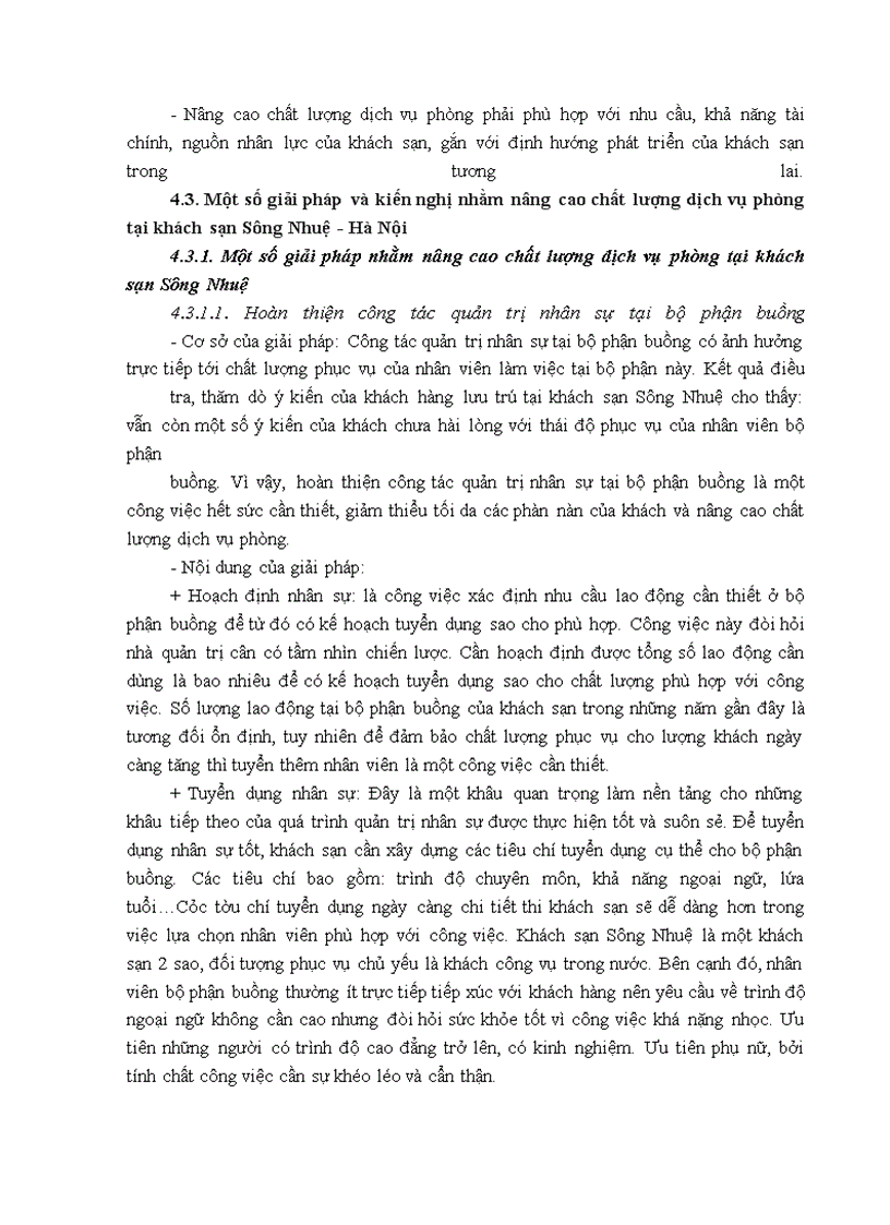 image for page Giải pháp nâng cao chất lượng dịch vụ phòng tại khách sạn sông nhuệ - hà nội