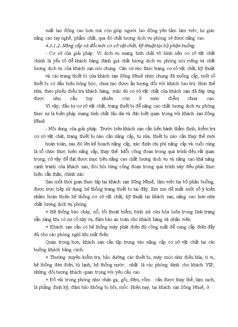 image for page Giải pháp nâng cao chất lượng dịch vụ phòng tại khách sạn sông nhuệ - hà nội