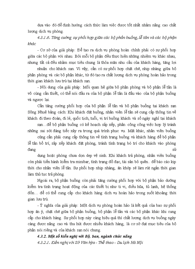 image for page Giải pháp nâng cao chất lượng dịch vụ phòng tại khách sạn sông nhuệ - hà nội