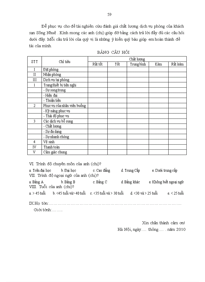 image for page Giải pháp nâng cao chất lượng dịch vụ phòng tại khách sạn sông nhuệ - hà nội