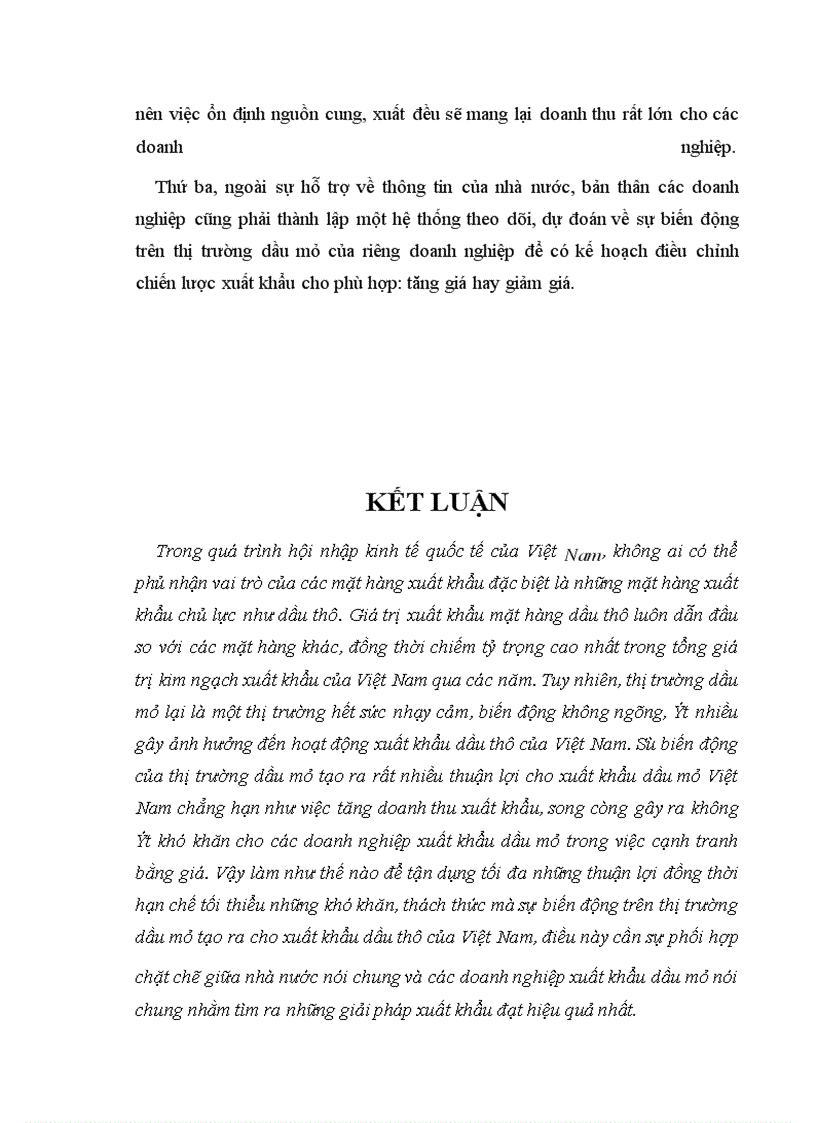 image for page Những biến động trên thị trường dầu mỏ thế giới và ảnh hưởng của nó tới hoạt động xuất khẩu dầu mỏ của Việt Nam