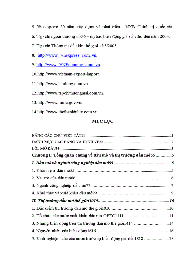 image for page Những biến động trên thị trường dầu mỏ thế giới và ảnh hưởng của nó tới hoạt động xuất khẩu dầu mỏ của Việt Nam