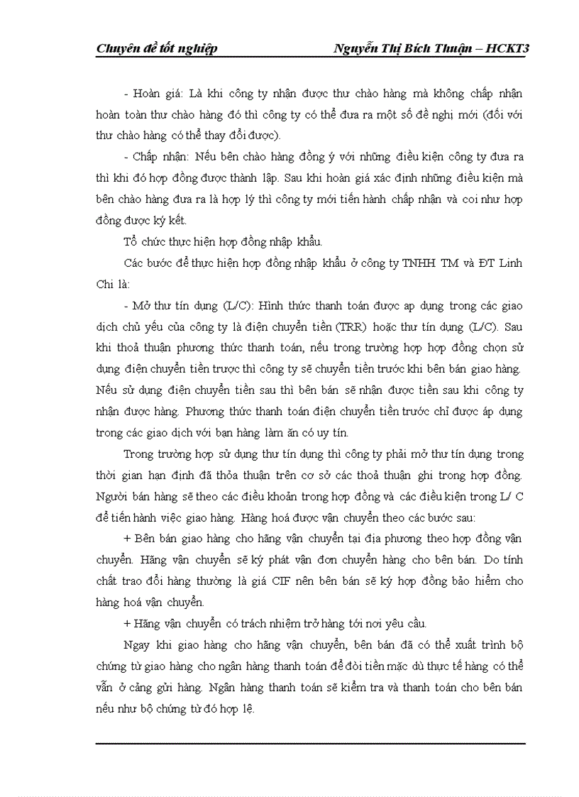 image for page Một số biện pháp nhằm đẩy mạnh hoạt động nhập khẩu phôi thép của công ty TNHH TM và đầu tư Linh Chi