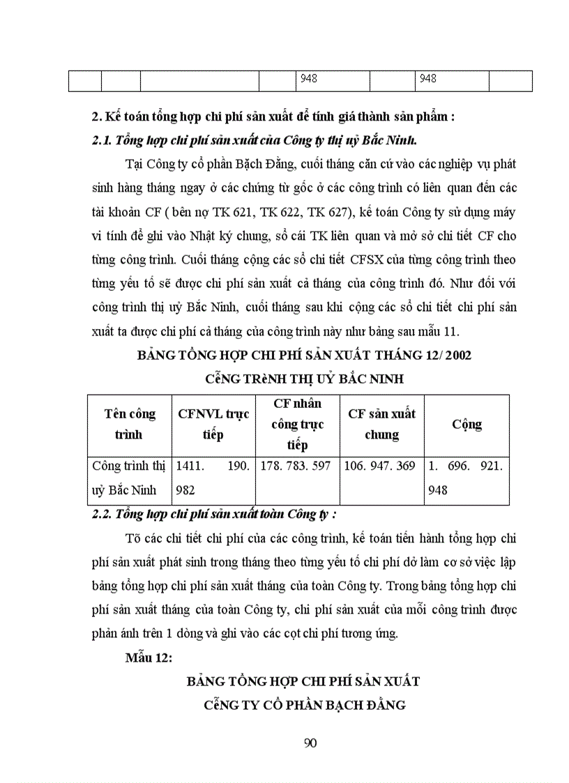 image for page Hoàn thiện công tác kế toán chi phí sản xuất và tính giá thành sản phẩm tại Công ty cổ phần Bạch Đằng