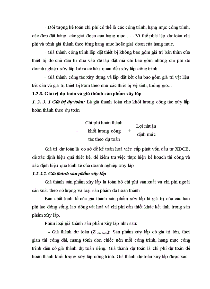 image for page Nghiên cứu công tác hạch toán kế toán chi phí sản xuất và tính giá thành sản phẩm xây lắp tại công ty cổ phần XLCN - NĐ