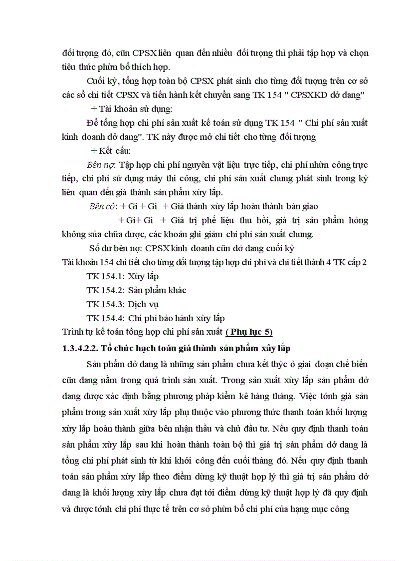 image for page Nghiên cứu công tác hạch toán kế toán chi phí sản xuất và tính giá thành sản phẩm xây lắp tại công ty cổ phần XLCN - NĐ