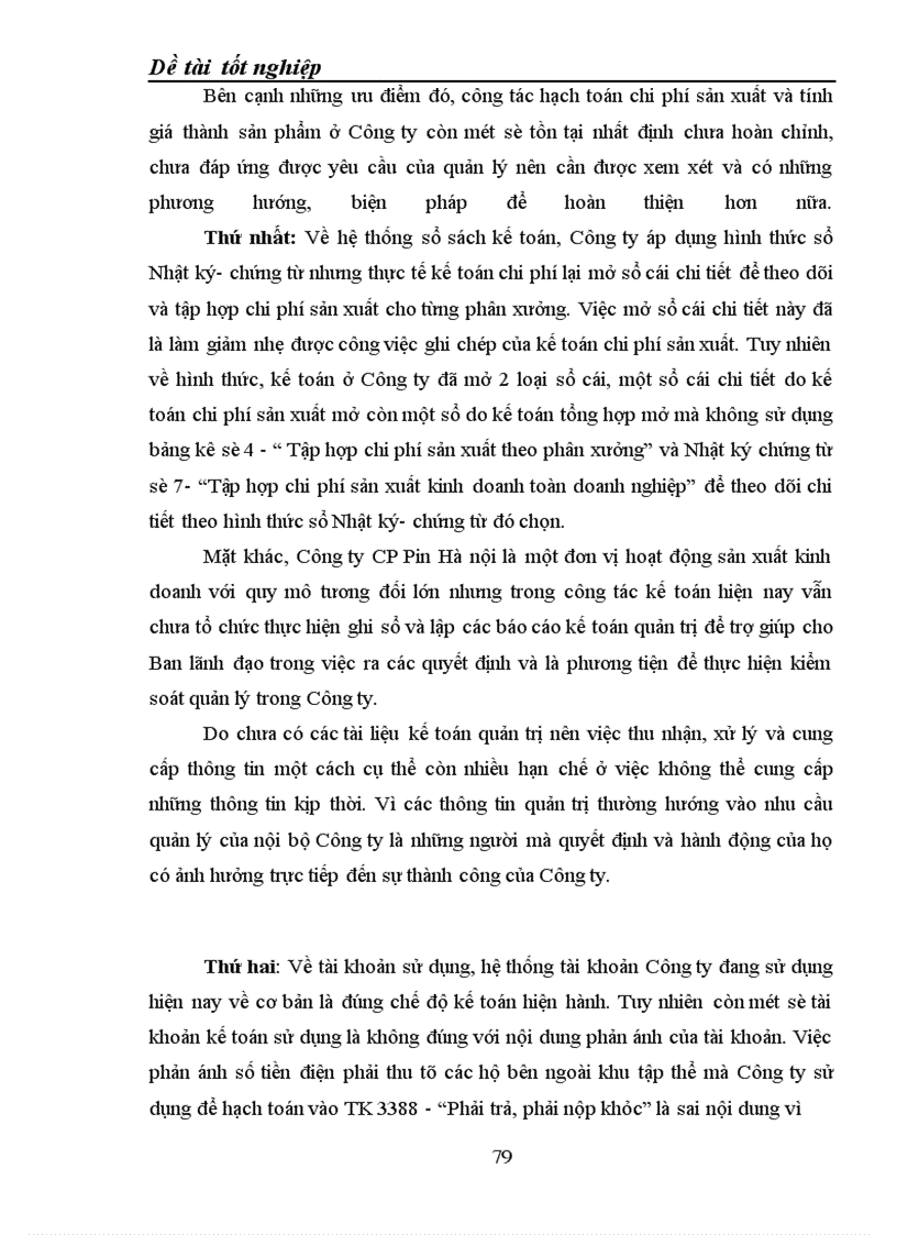 image for page Hạch toán chi phí sản xuất và tính giá thành sản phẩm tại Công ty CP Pin Hà nội