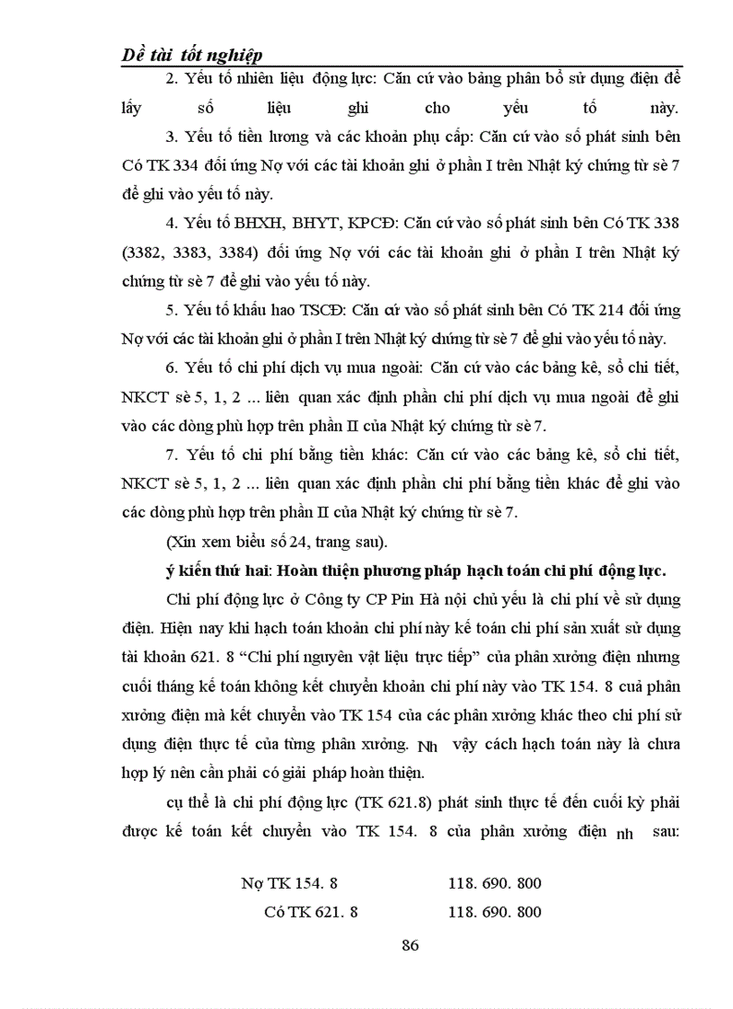 image for page Hạch toán chi phí sản xuất và tính giá thành sản phẩm tại Công ty CP Pin Hà nội