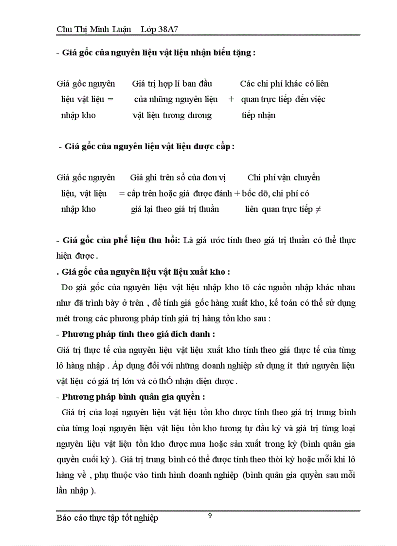 image for page Kế toán nguyên liệu vật liệu tại xí nghiệp X-18 - công ty Hà Thành - BQP