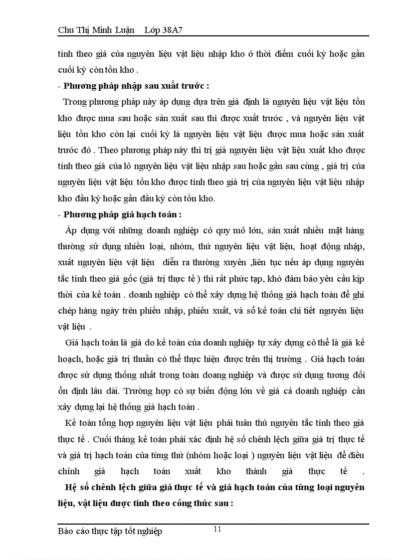 image for page Kế toán nguyên liệu vật liệu tại xí nghiệp X-18 - công ty Hà Thành - BQP