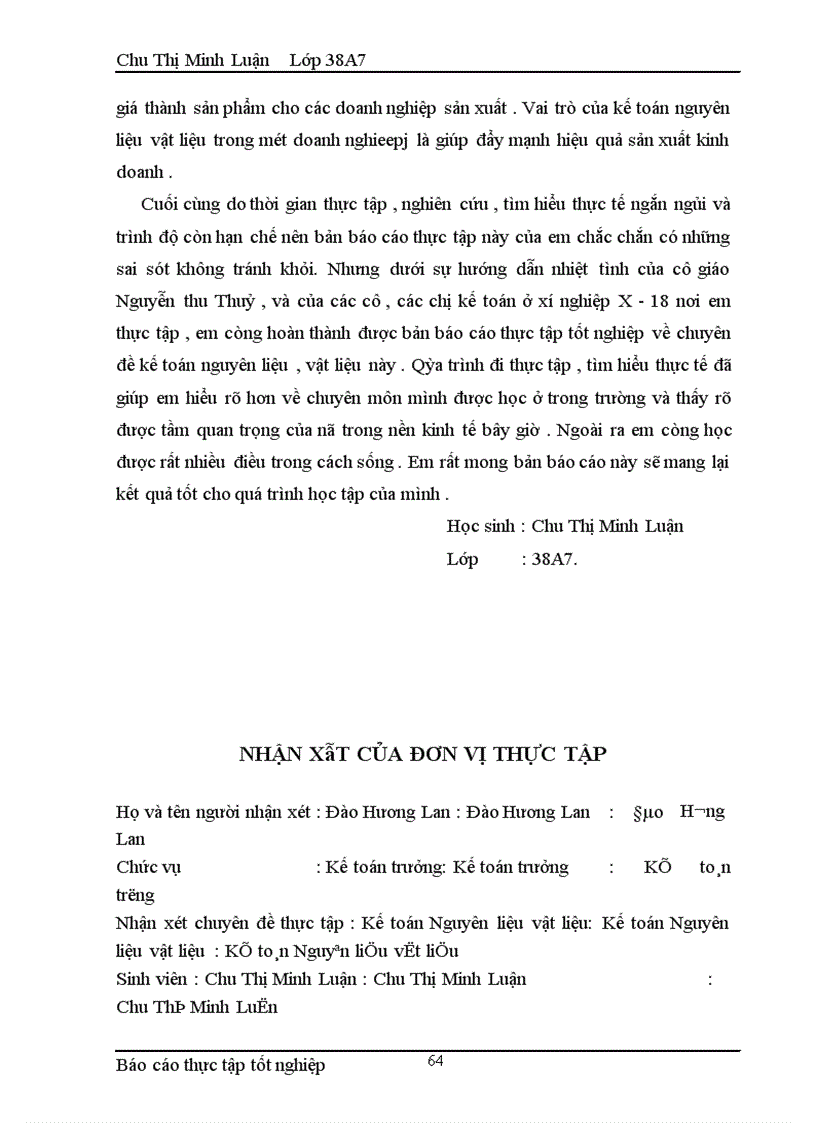 image for page Kế toán nguyên liệu vật liệu tại xí nghiệp X-18 - công ty Hà Thành - BQP