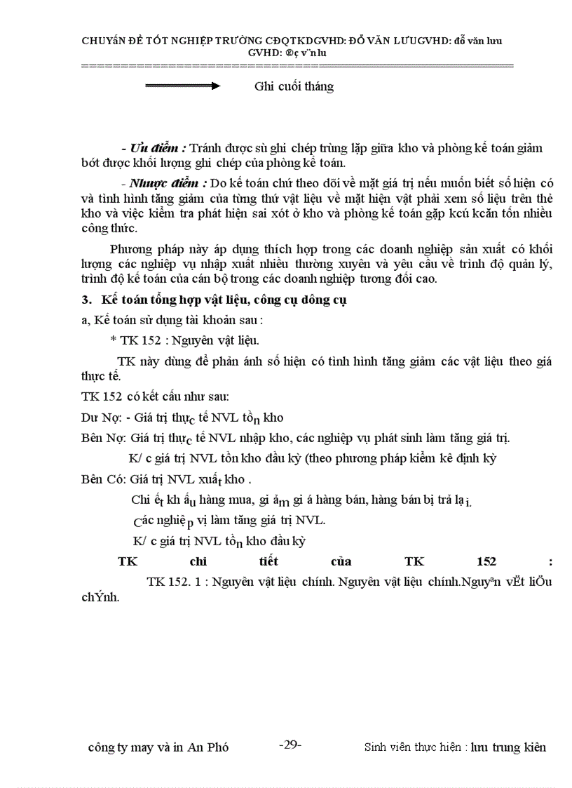 image for page Tổ chức kế toán vật liệu - công cụ dụng cụ tại công ty TNHH in và nay Hàn Quốc