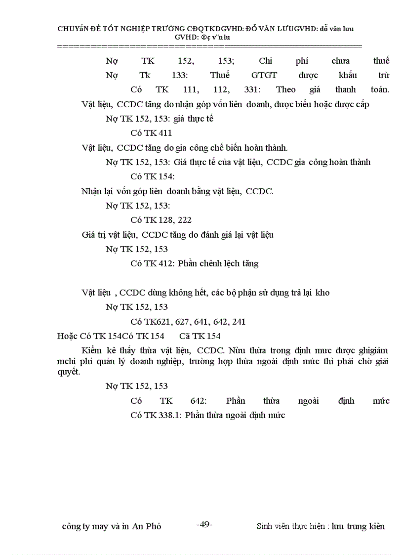 image for page Tổ chức kế toán vật liệu - công cụ dụng cụ tại công ty TNHH in và nay Hàn Quốc