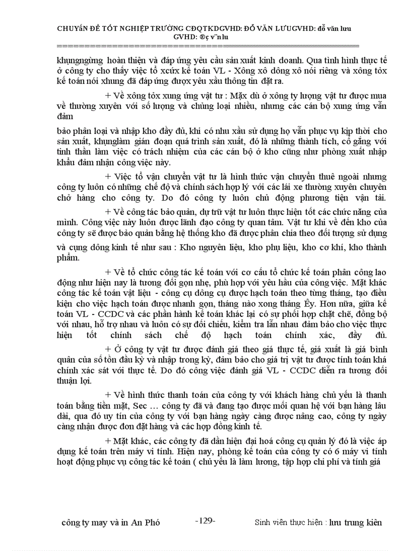 image for page Tổ chức kế toán vật liệu - công cụ dụng cụ tại công ty TNHH in và nay Hàn Quốc