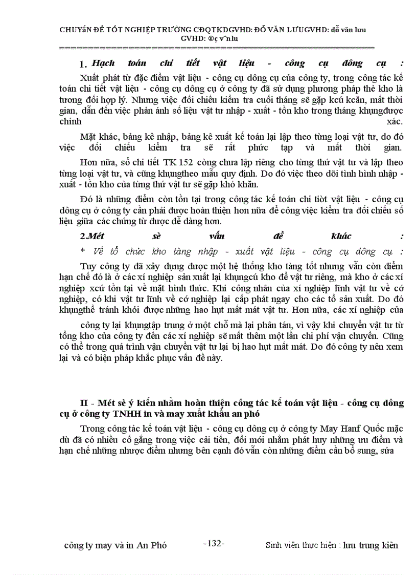 image for page Tổ chức kế toán vật liệu - công cụ dụng cụ tại công ty TNHH in và nay Hàn Quốc