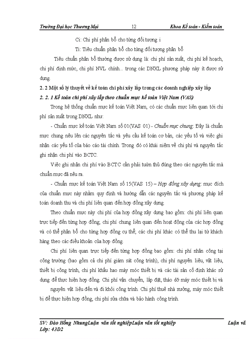 image for page Kế toán chi phí xây lắp công trình bệnh viện đa khoa Thái Nguyên ở công ty cổ phần đầu tư xây dựng và phát triển hạ tầng Vinaconex