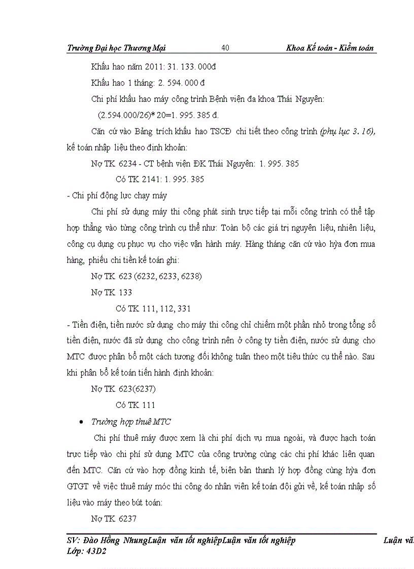 image for page Kế toán chi phí xây lắp công trình bệnh viện đa khoa Thái Nguyên ở công ty cổ phần đầu tư xây dựng và phát triển hạ tầng Vinaconex