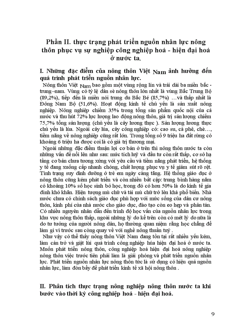 image for page Thực trạng và một số giải pháp phát triển nguồn nhân lực trong quá trình cnh - hđh nông nghiệp nông thôn