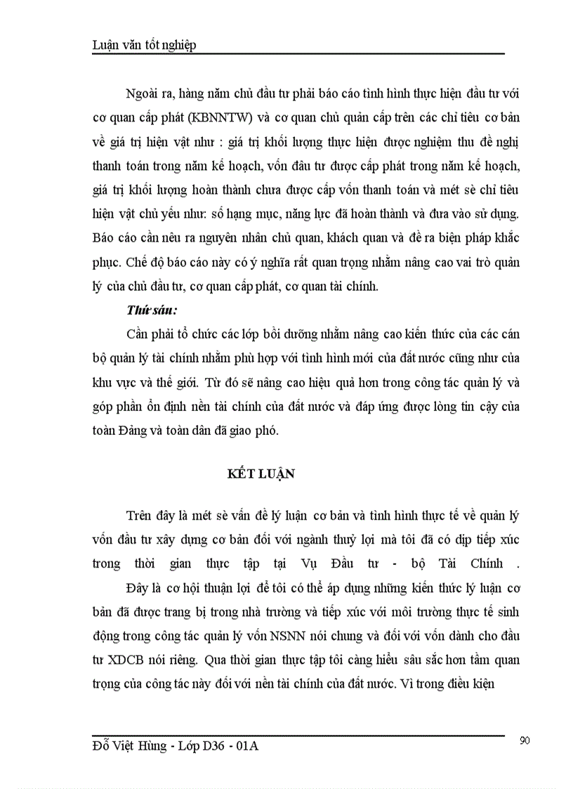 image for page Một số giải pháp nhằm thực hiện tốt công tác quản lý vốn đầu tư xây dựng cơ bản đối với ngành thuỷ lợi