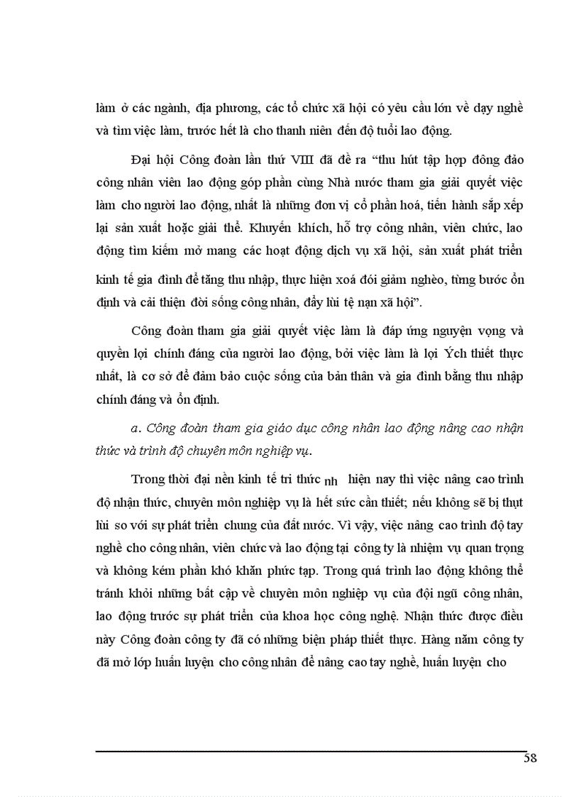 image for page Vai trò của Công đoàn đối với công nhân, lao động tại công ty cổ phần dụng cụ số 1 trong giai đoạn hiện nay