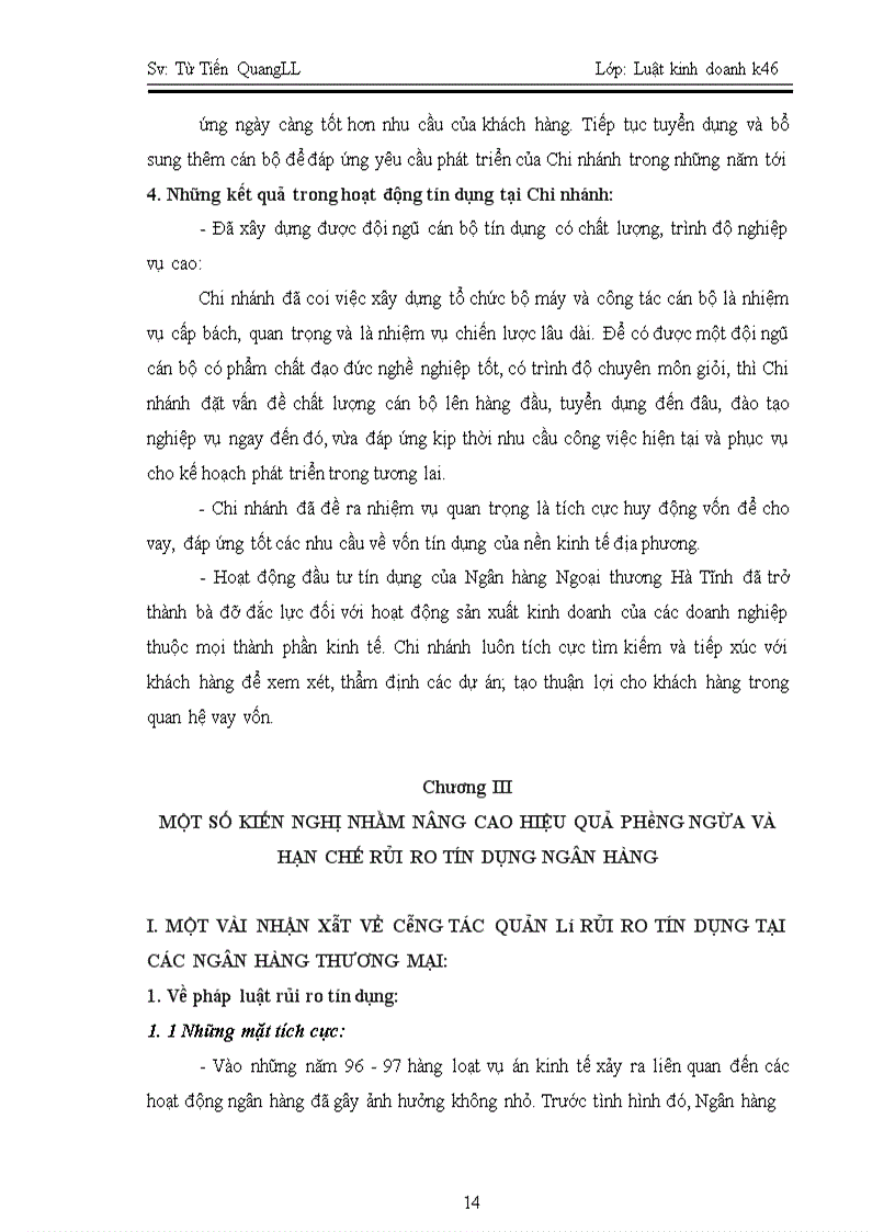 image for page Một số biện pháp nhằm phòng ngừa và hạn chế rủi ro tín dụng tại Chi nhánh Ngân hàng Ngoại thương Hà Tĩnh