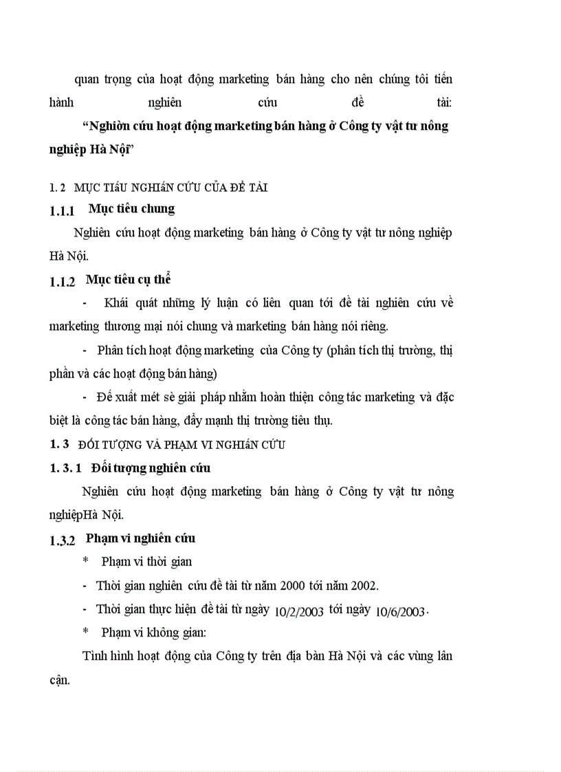 image for page Nghiên cứu hoạt động marketing bán hàng ở Công ty vật tư nông nghiệp Hà Nội