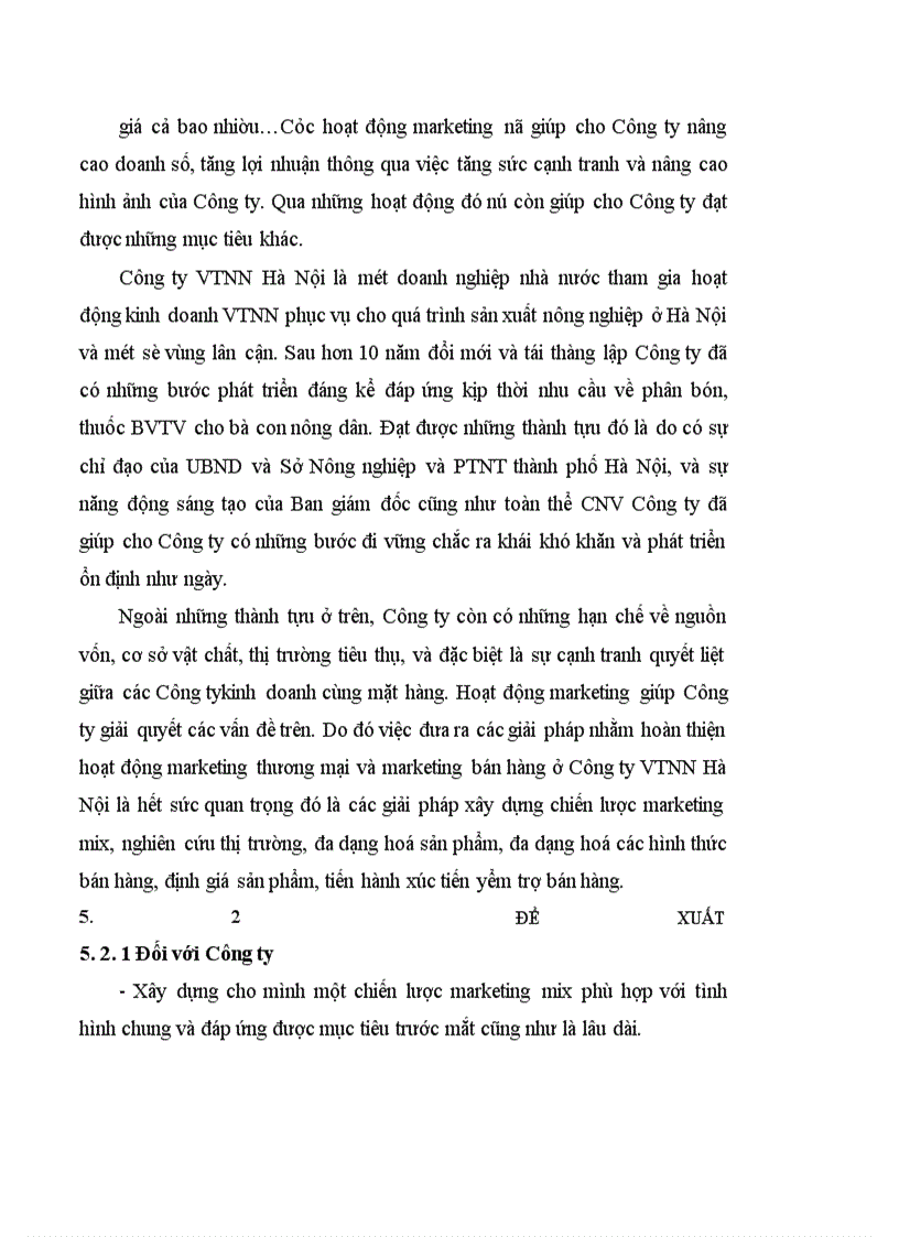 image for page Nghiên cứu hoạt động marketing bán hàng ở Công ty vật tư nông nghiệp Hà Nội