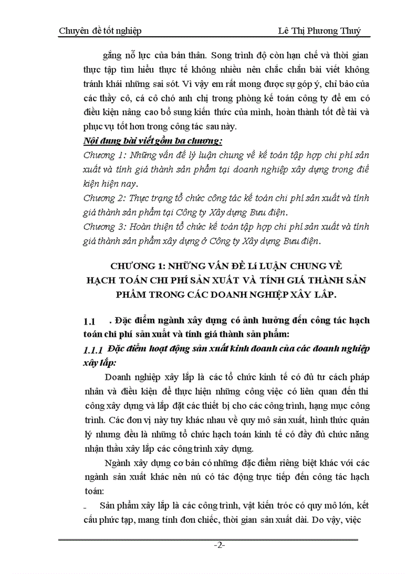 image for page Kế toán tập hợp chi phí sản xuất và tính giá thành sản phẩm ở Công ty Xây dựng Bưu điện