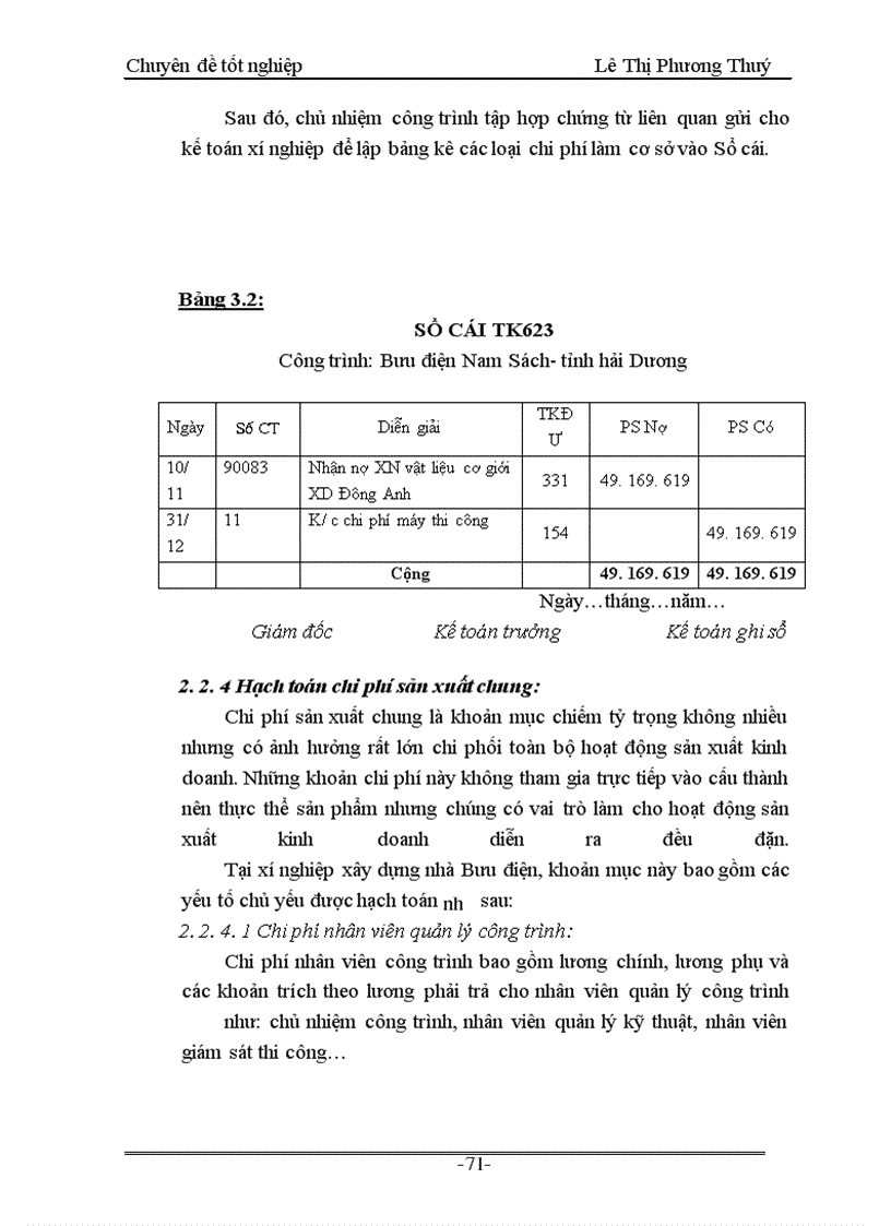 image for page Kế toán tập hợp chi phí sản xuất và tính giá thành sản phẩm ở Công ty Xây dựng Bưu điện
