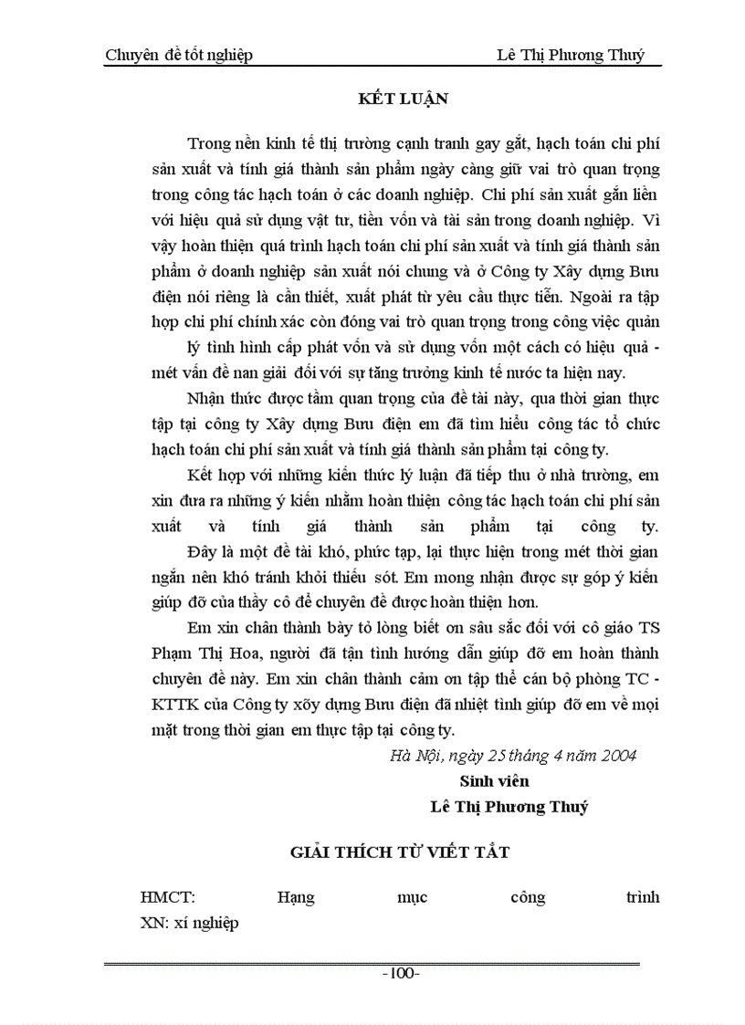 image for page Kế toán tập hợp chi phí sản xuất và tính giá thành sản phẩm ở Công ty Xây dựng Bưu điện