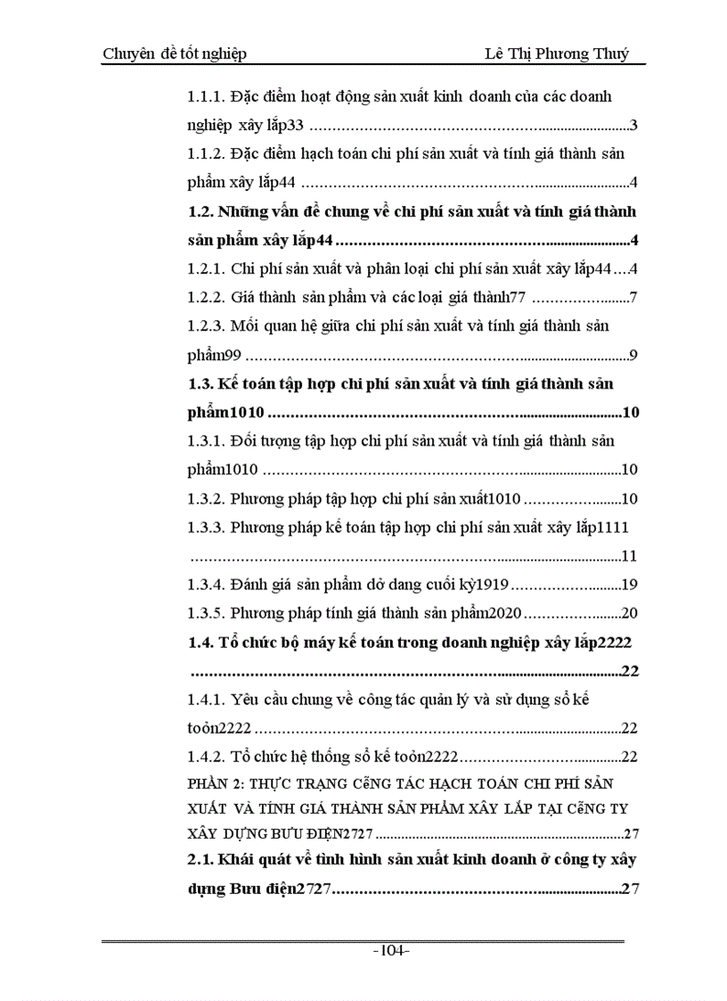 image for page Kế toán tập hợp chi phí sản xuất và tính giá thành sản phẩm ở Công ty Xây dựng Bưu điện