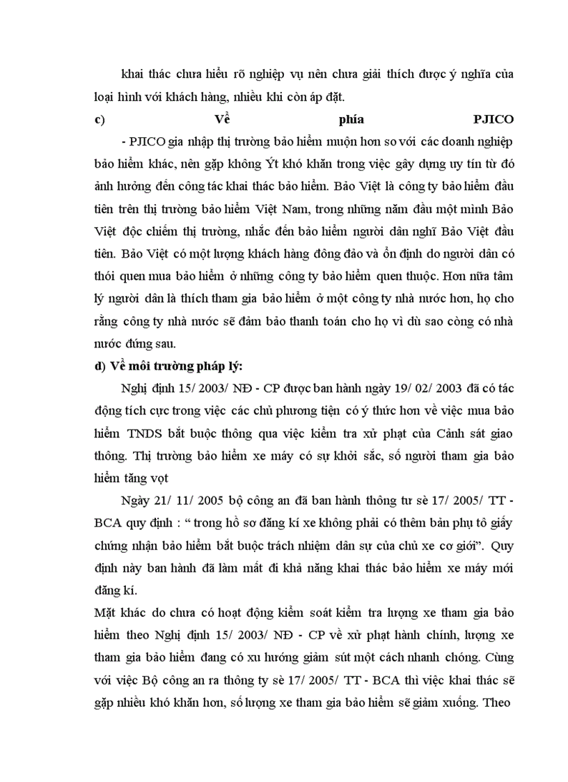 image for page Giải pháp nhằm nâng cao hiệu quả triển khai nghiệp vụ bảo hiểm trách nhiệm dân sự của chủ xe cơ giới đối với người thứ ba ở công ty bảo hiểm PJICO