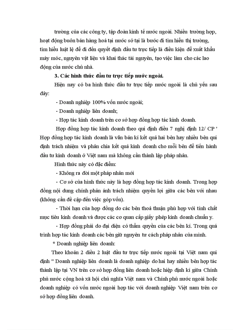 image for page Phân tích trực trạng về hiệu qủa đầu tư trực tiếp nước ngoài (FDI) với vấn đề tạo việc làm cho người lao động Việt Nam trong tiến trình toàn cầu hoá.