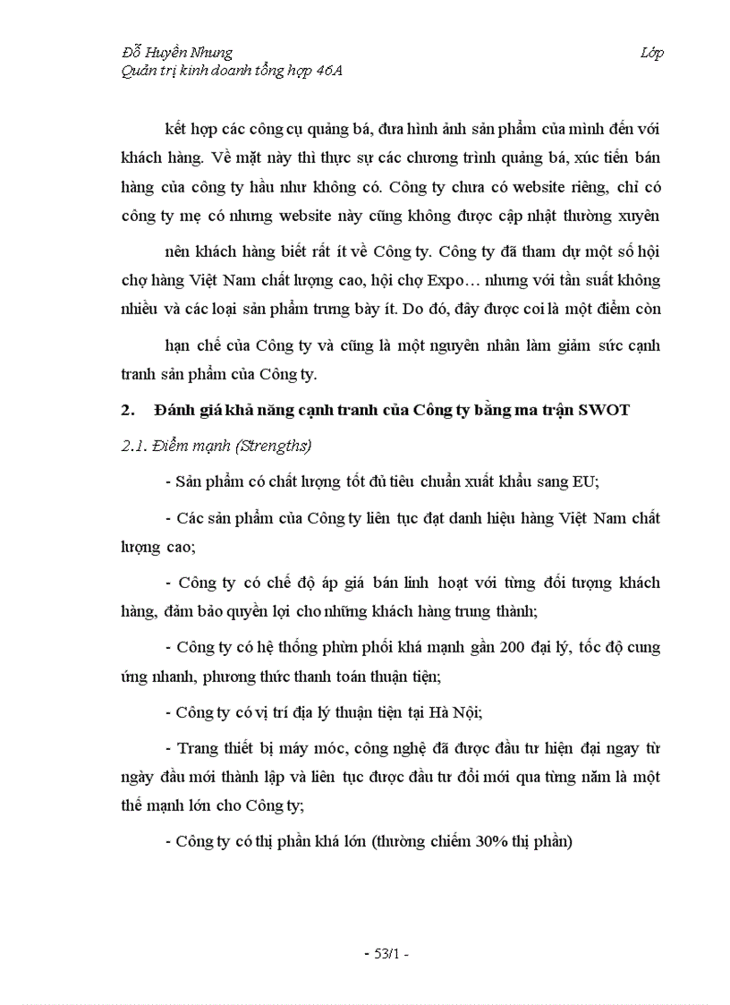 image for page Sức cạnh tranh của công ty