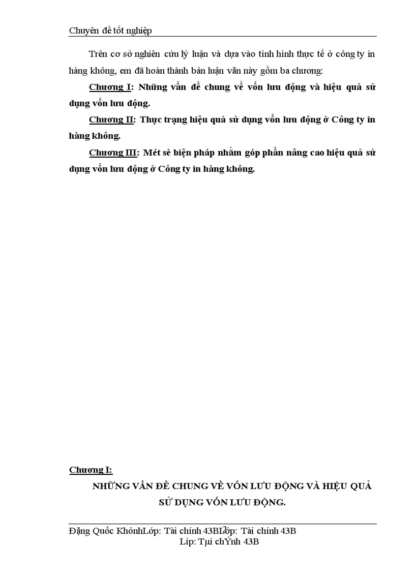 image for page Vốn lưu động và các biện pháp nâng cao hiệu quả sử dụng vốn lưu động tại công ty In hàng không