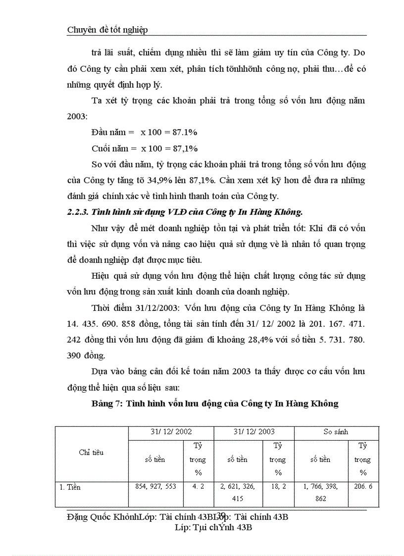 image for page Vốn lưu động và các biện pháp nâng cao hiệu quả sử dụng vốn lưu động tại công ty In hàng không