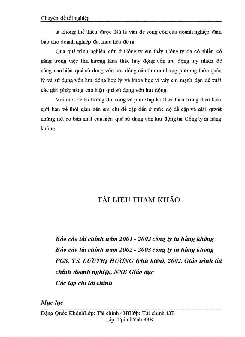 image for page Vốn lưu động và các biện pháp nâng cao hiệu quả sử dụng vốn lưu động tại công ty In hàng không