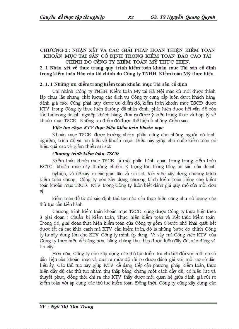 image for page Hoàn thiện quy trình kiểm toán khoản mục TSCĐ trong kiểm toán BCTC tại Công ty TNHH Kiểm toán Mỹ