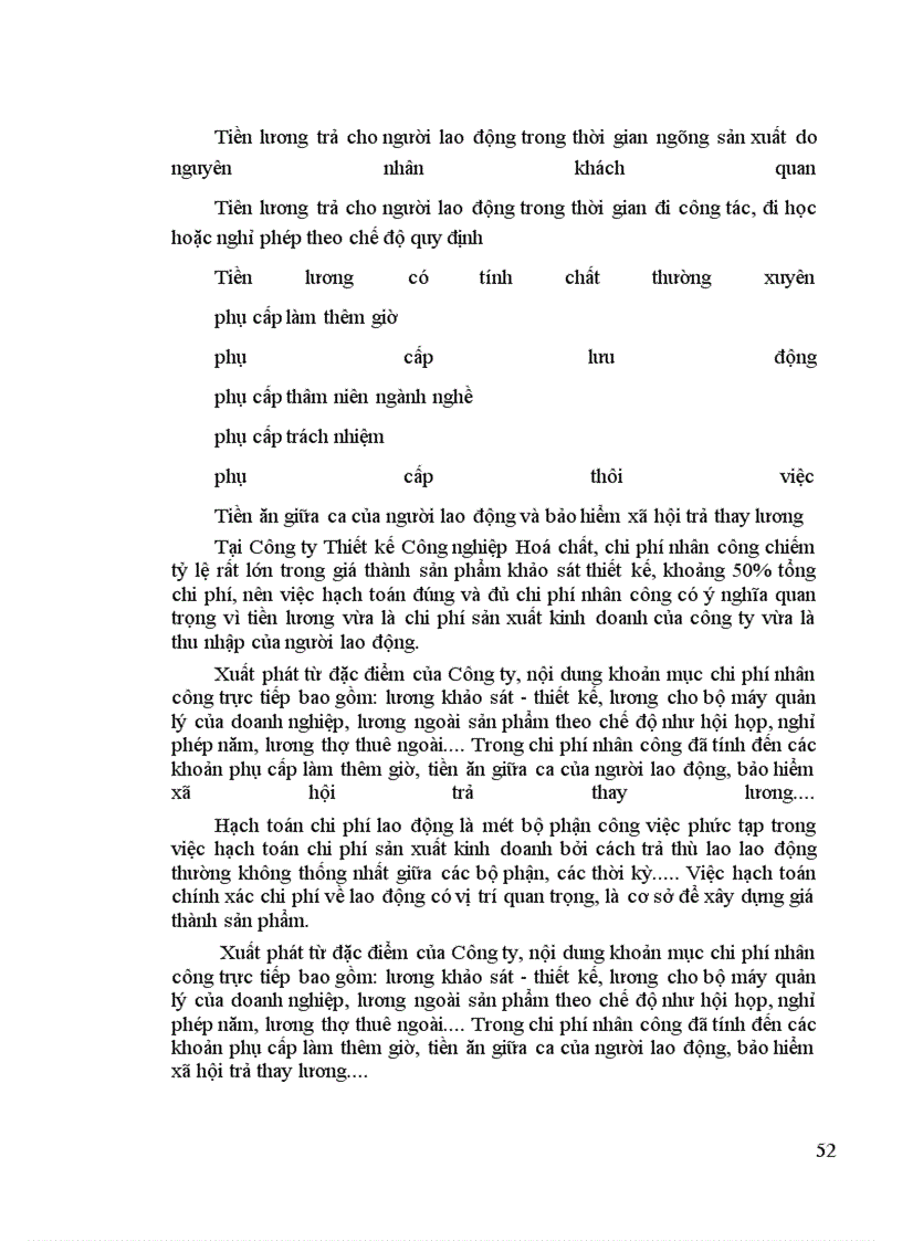 image for page Hạch toán lao động và tiền lương tại Công ty Thiết kế Công nghiệp Hoá chất