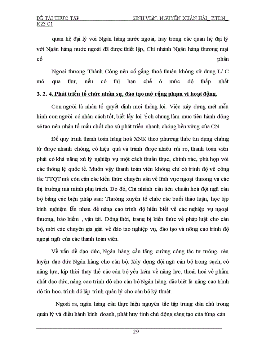 image for page Giải phỏp mở rộng phương thức thanh tóan tín dụng chứng từ quốc tế tại Ngân hàng Thương mại cổ phầnNgoại Thương Việt Nam - chi nhánh Thành Công
